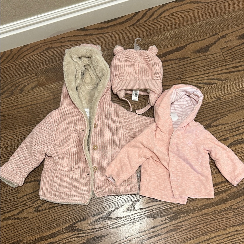 Baby Gap 6-12 month girls Brennan jackets and hat